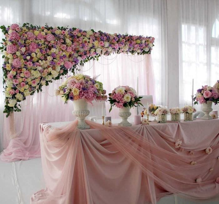 ослепительное украшение свадебного зала шариками