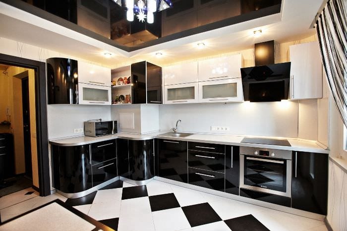 кухня с вентиляционным коробом дизайн фото