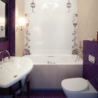 идея необычного стиля ванной комнаты картинка