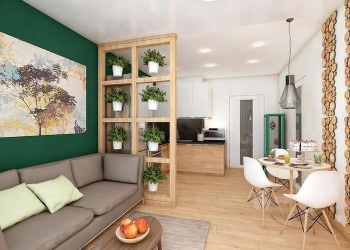 Как создать уютный дизайн квартиры-студии в эко стиле