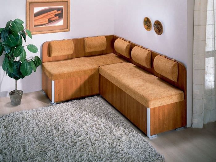 Угловой диванчик на кухню размеры